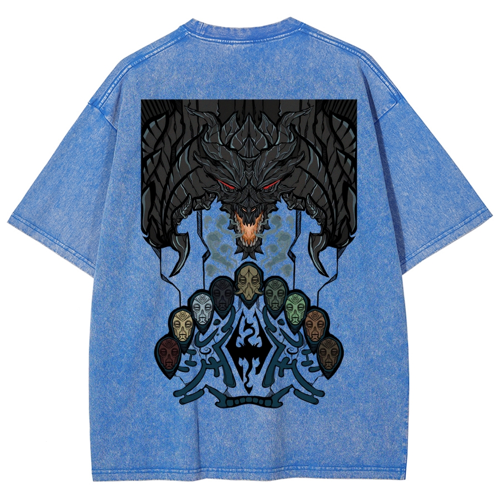 The Elder Scrolls Unisex Fit Washed T-Shirt 2602000574