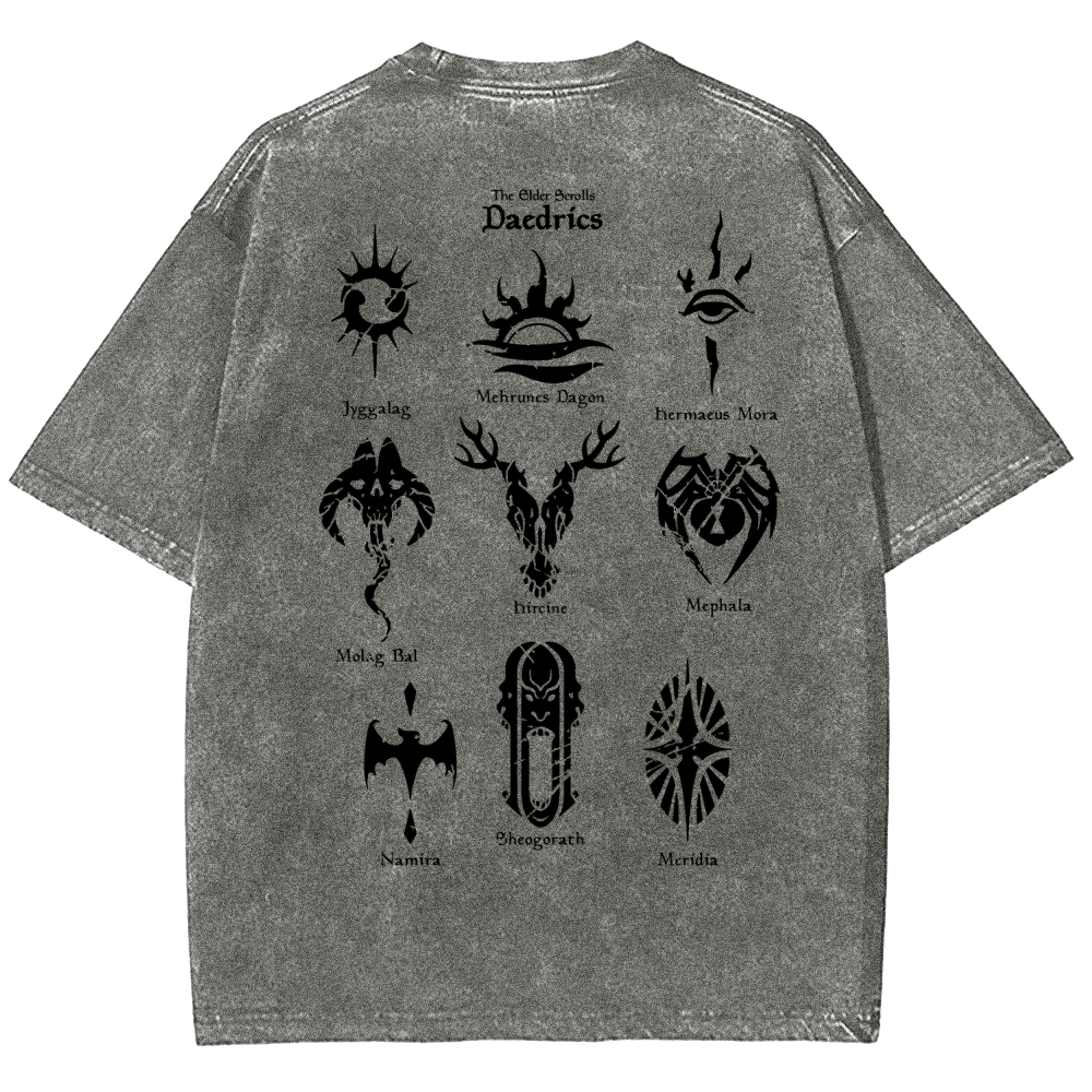 The Elder Scrolls Unisex Fit Washed T-Shirt 2602000577