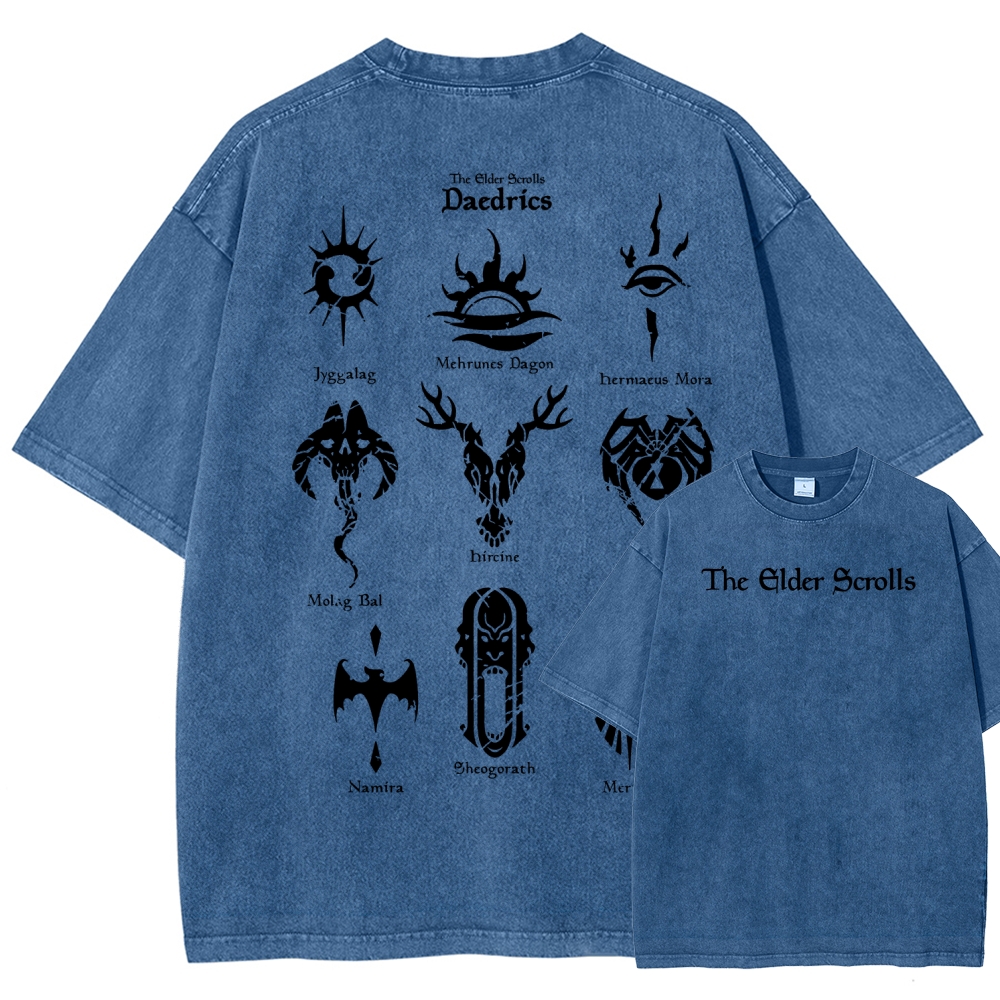 The Elder Scrolls Unisex Fit Washed T-Shirt 2602000577