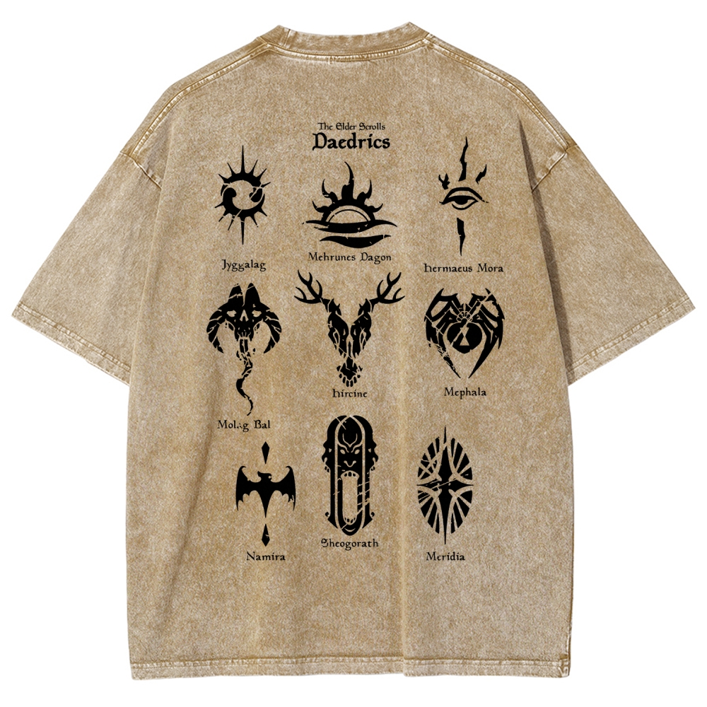 The Elder Scrolls Unisex Fit Washed T-Shirt 2602000577