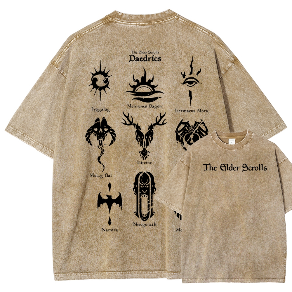 The Elder Scrolls Unisex Fit Washed T-Shirt 2602000577