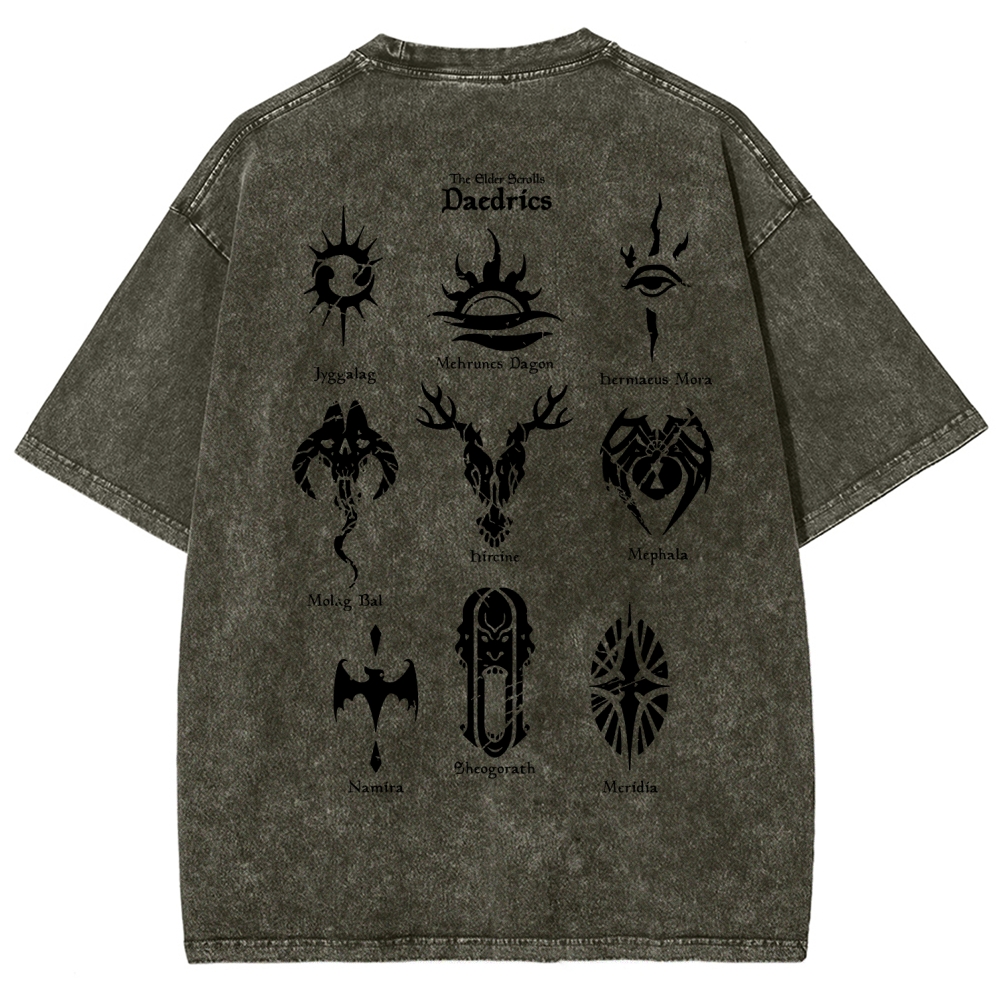 The Elder Scrolls Unisex Fit Washed T-Shirt 2602000577