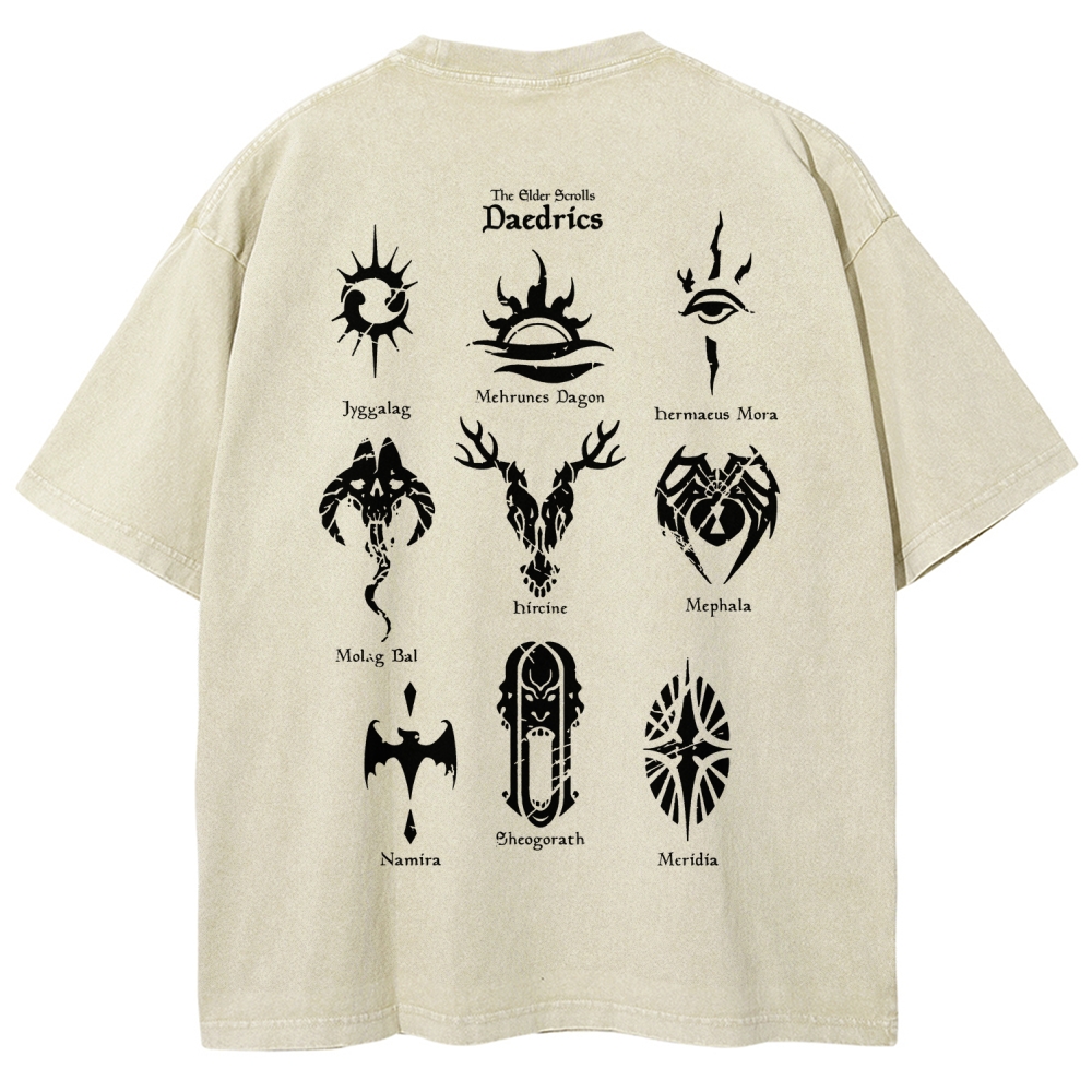 The Elder Scrolls Unisex Fit Washed T-Shirt 2602000577