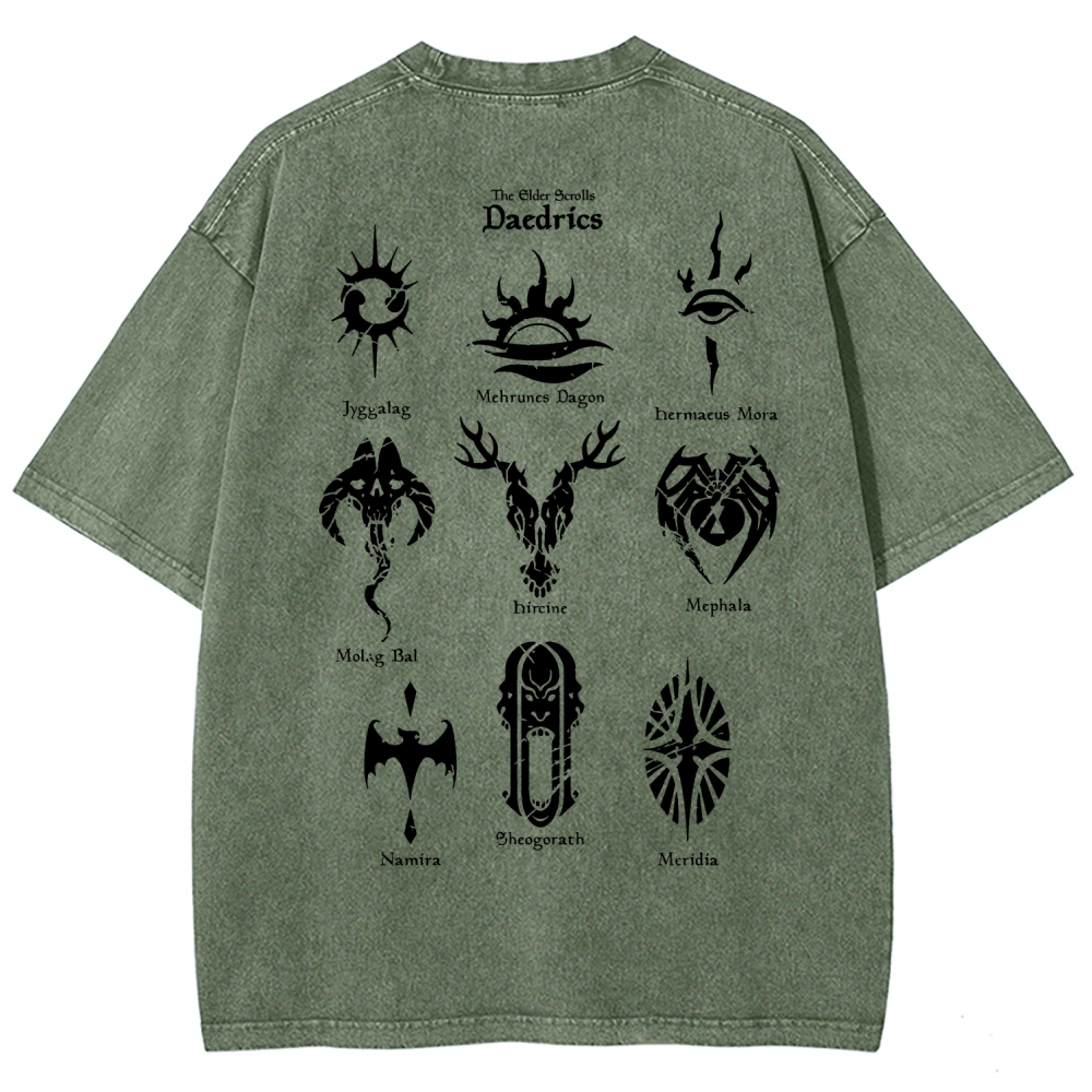 The Elder Scrolls Unisex Fit Washed T-Shirt 2602000577
