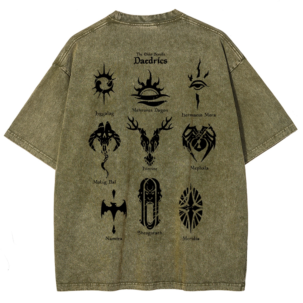 The Elder Scrolls Unisex Fit Washed T-Shirt 2602000577