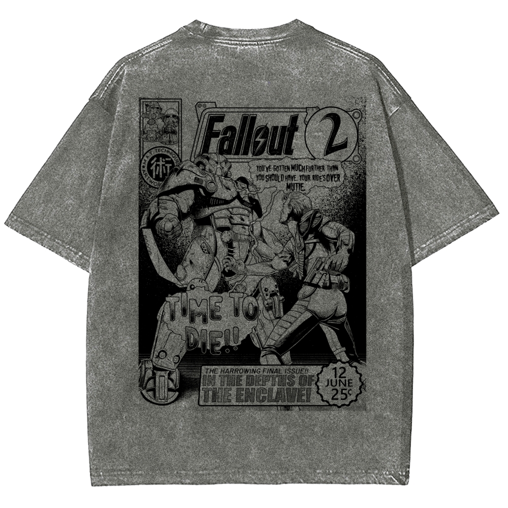 Fallout Unisex Fit Washed T-Shirt 2602000676