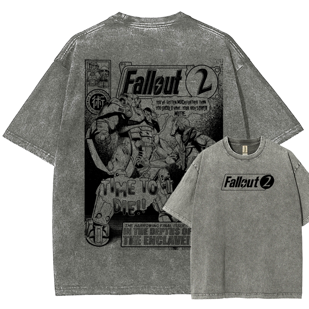 Fallout Unisex Fit Washed T-Shirt 2602000676