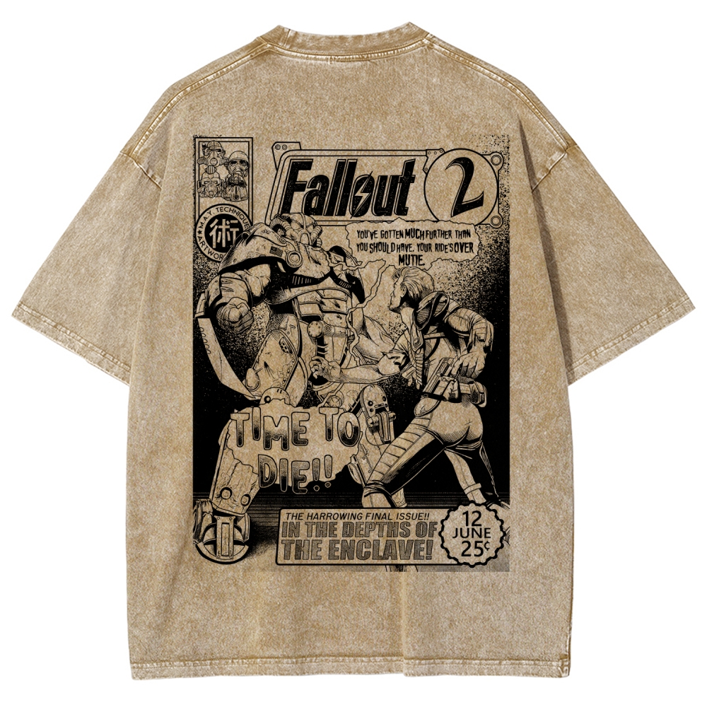 Fallout Unisex Fit Washed T-Shirt 2602000676