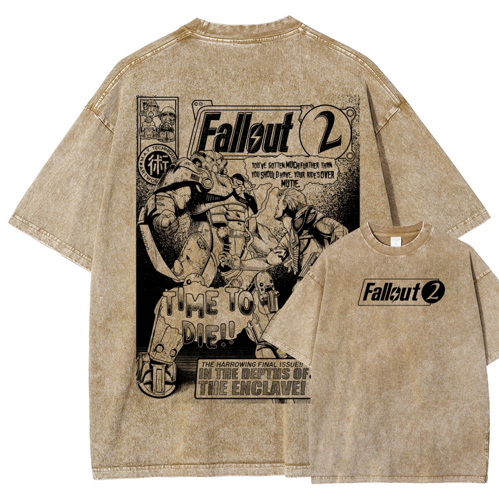 Fallout Unisex Fit Washed T-Shirt 2602000676