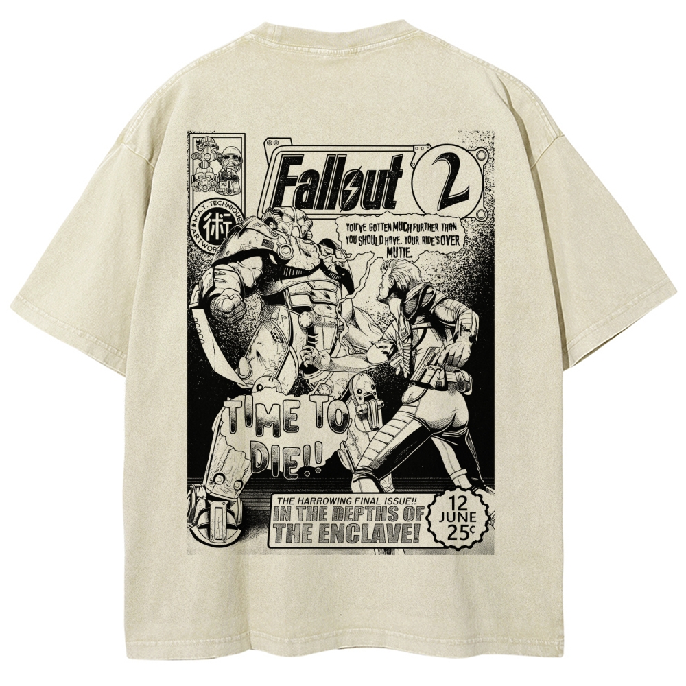 Fallout Unisex Fit Washed T-Shirt 2602000676