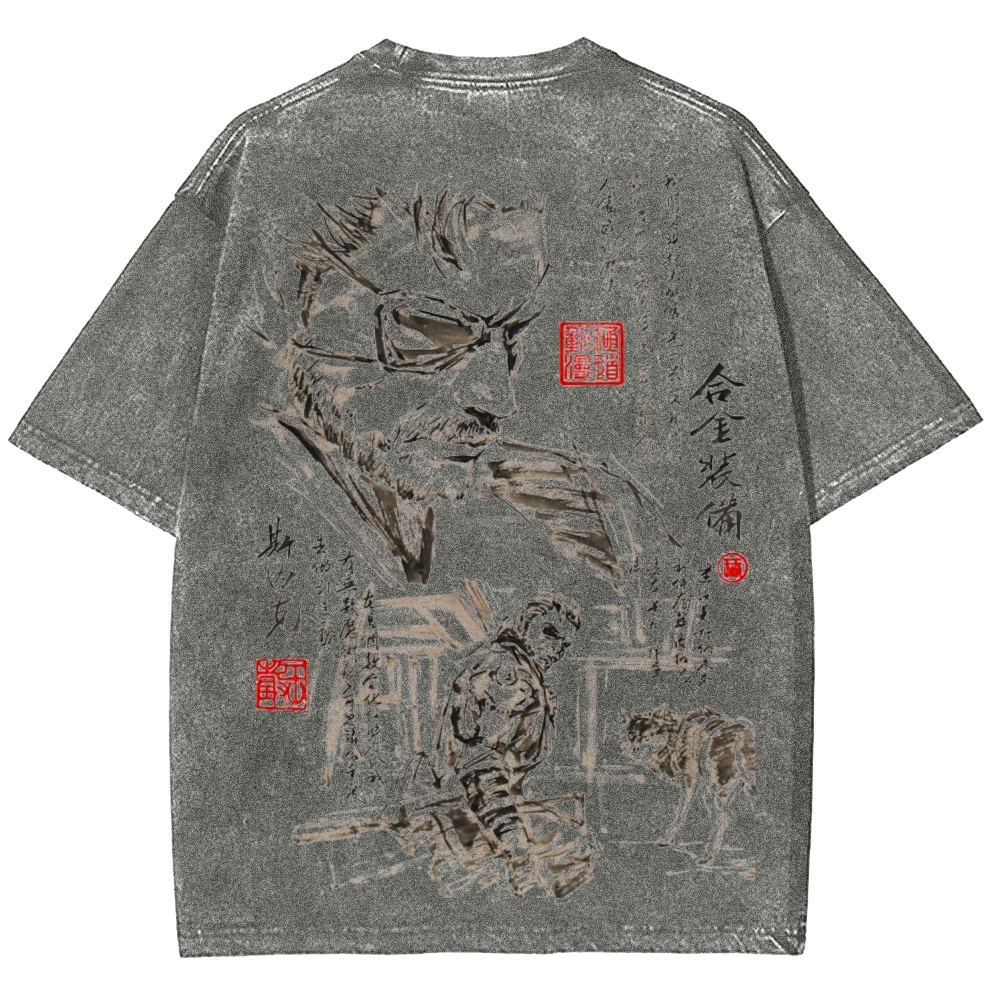 Metal Gear Solid Unisex Fit Washed T-Shirt 2602000884