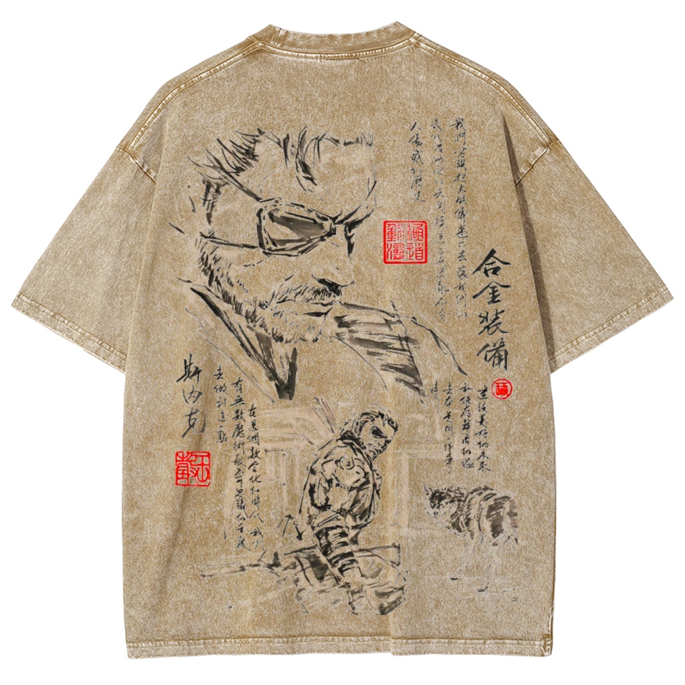 Metal Gear Solid Unisex Fit Washed T-Shirt 2602000884