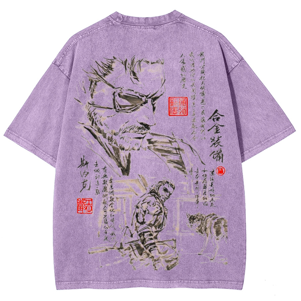 Metal Gear Solid Unisex Fit Washed T-Shirt 2602000884