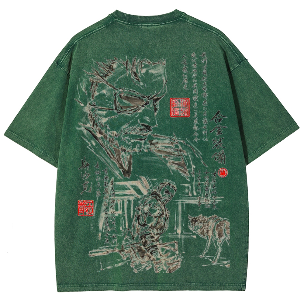 Metal Gear Solid Unisex Fit Washed T-Shirt 2602000884