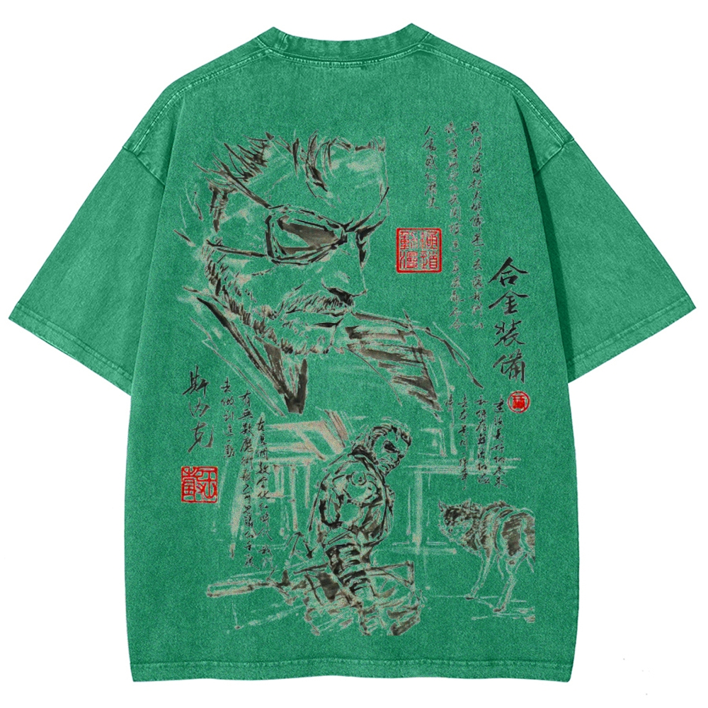 Metal Gear Solid Unisex Fit Washed T-Shirt 2602000884