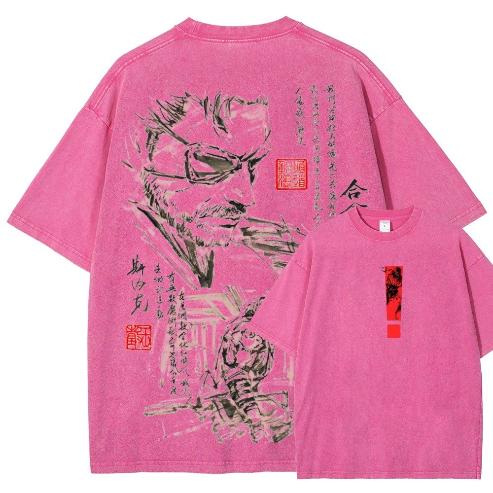 Metal Gear Solid Unisex Fit Washed T-Shirt 2602000884