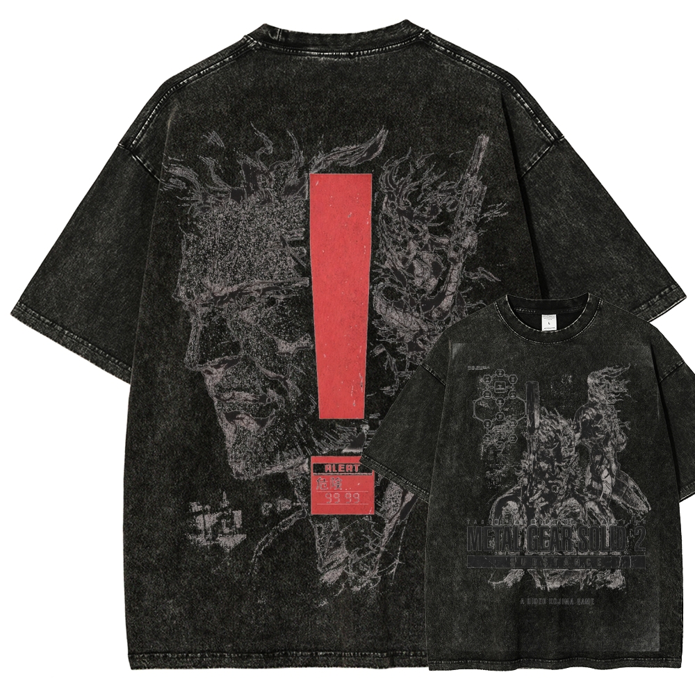 Metal Gear Solid Unisex Fit Washed T-Shirt 2602000886