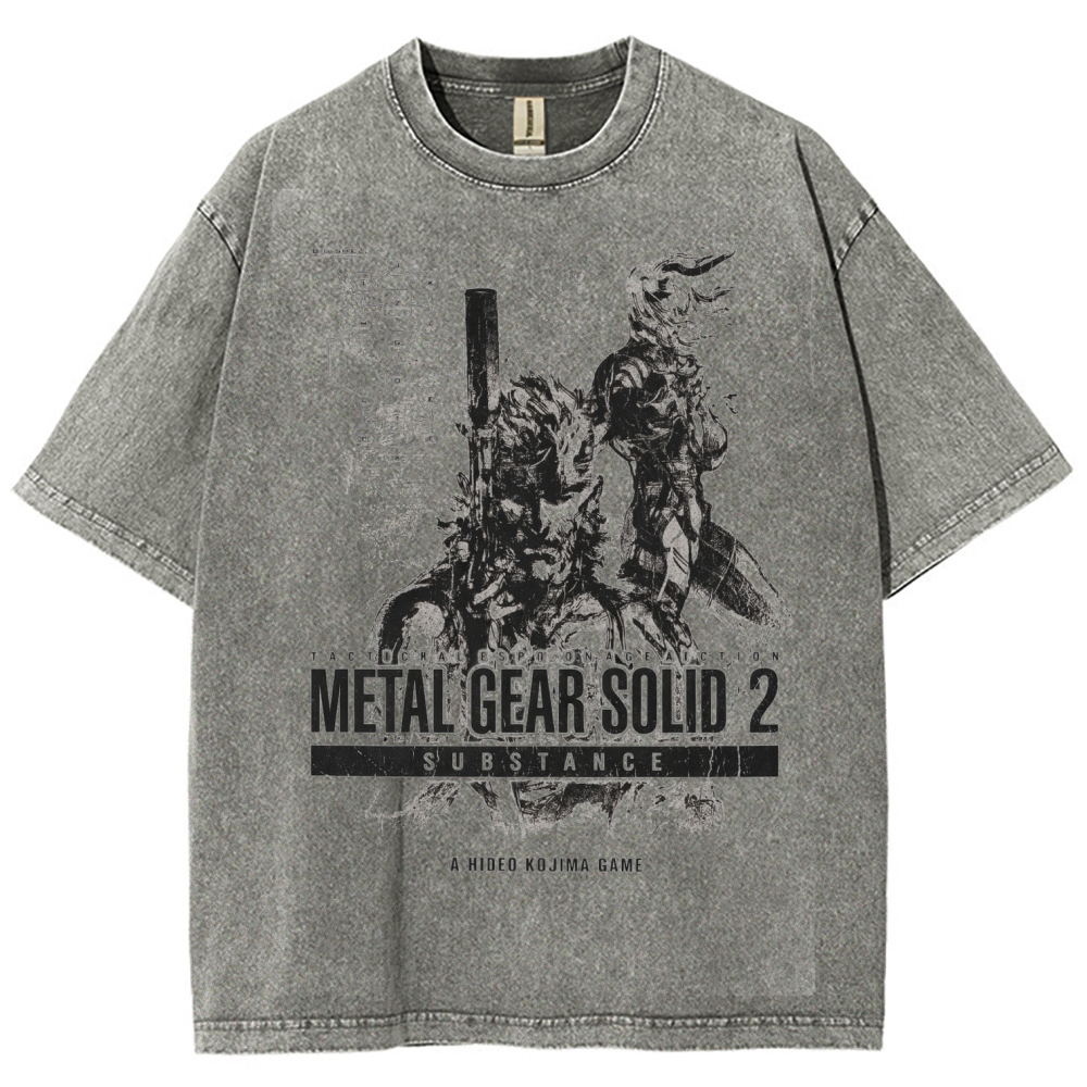 Metal Gear Solid Unisex Fit Washed T-Shirt 2602000886