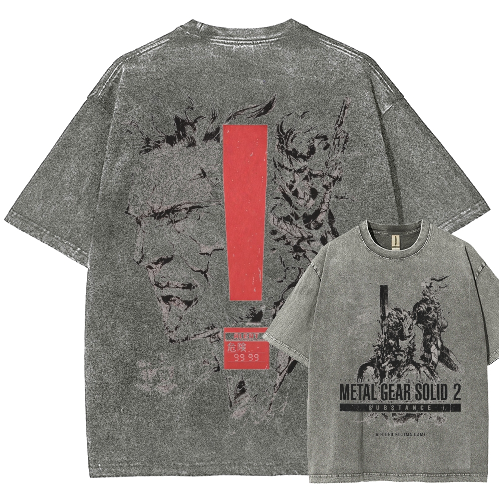 Metal Gear Solid Unisex Fit Washed T-Shirt 2602000886