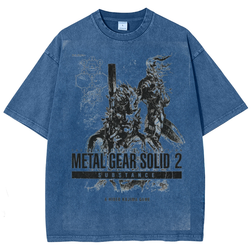 Metal Gear Solid Unisex Fit Washed T-Shirt 2602000886