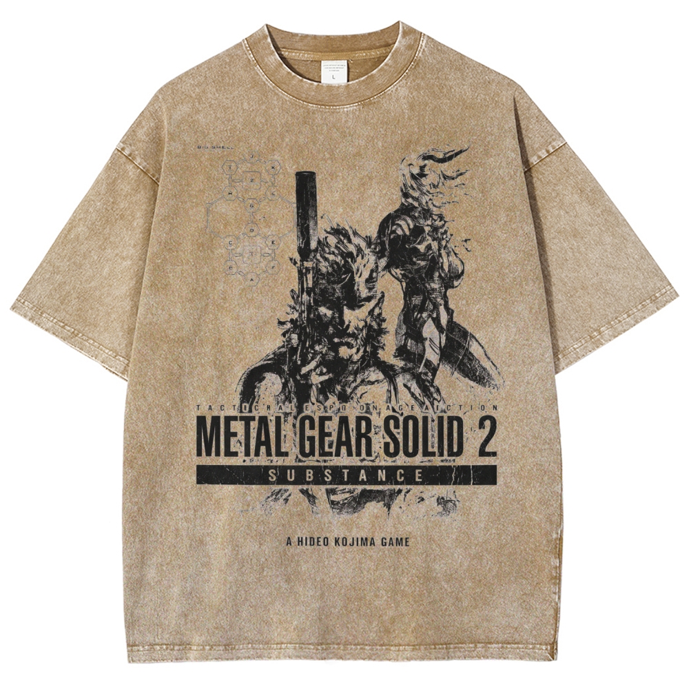Metal Gear Solid Unisex Fit Washed T-Shirt 2602000886