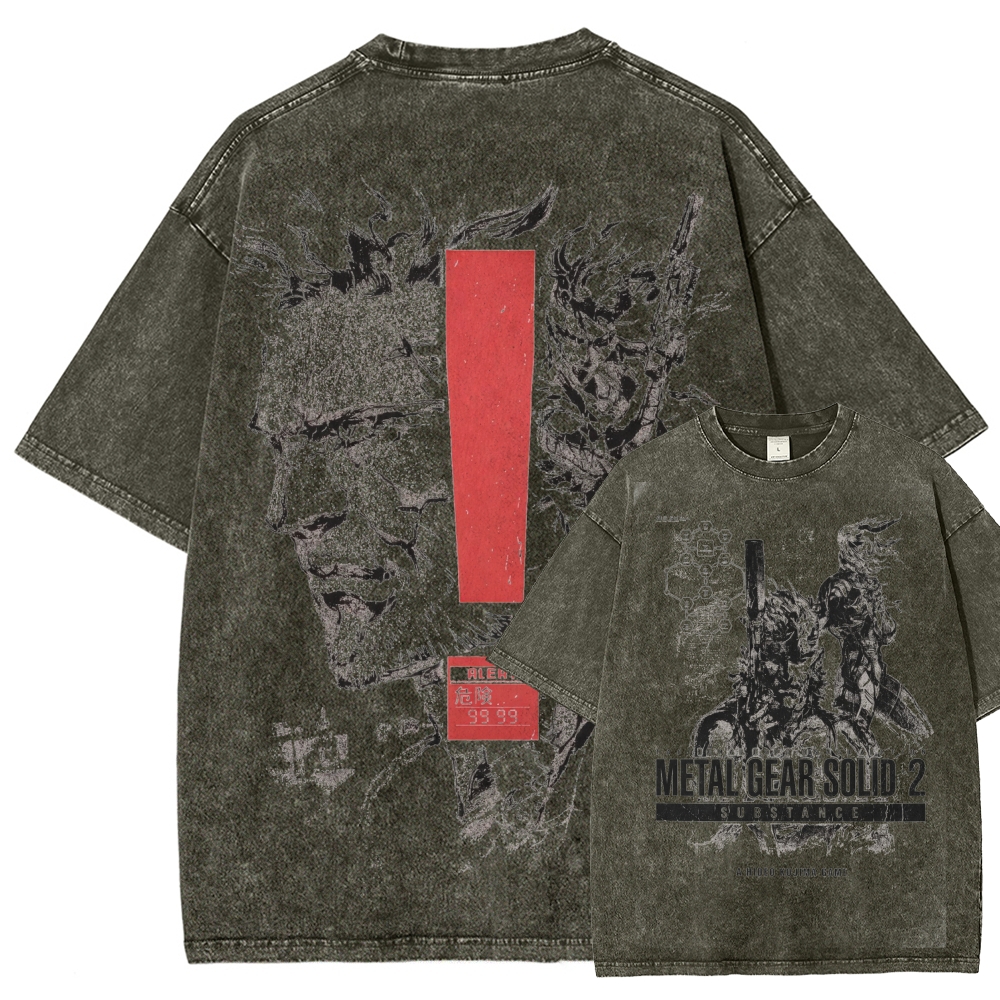 Metal Gear Solid Unisex Fit Washed T-Shirt 2602000886