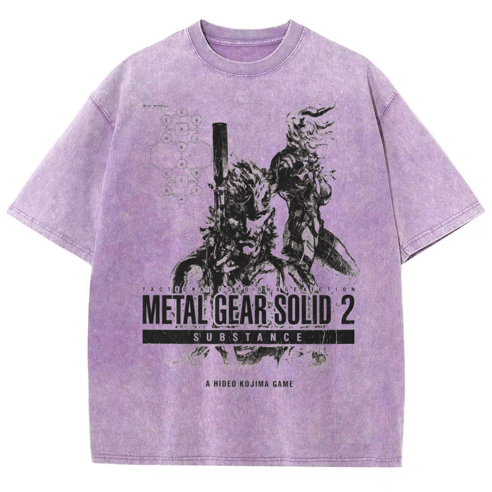Metal Gear Solid Unisex Fit Washed T-Shirt 2602000886