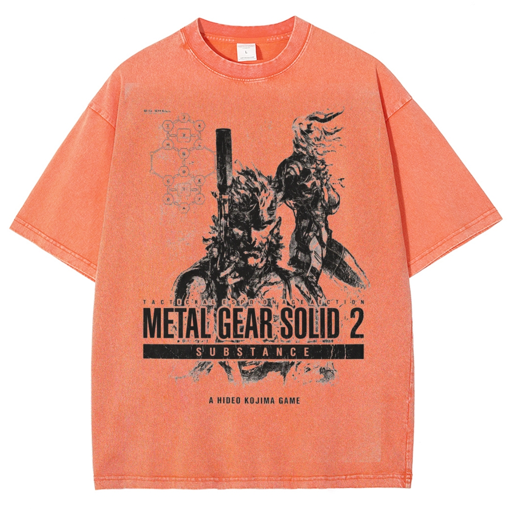 Metal Gear Solid Unisex Fit Washed T-Shirt 2602000886