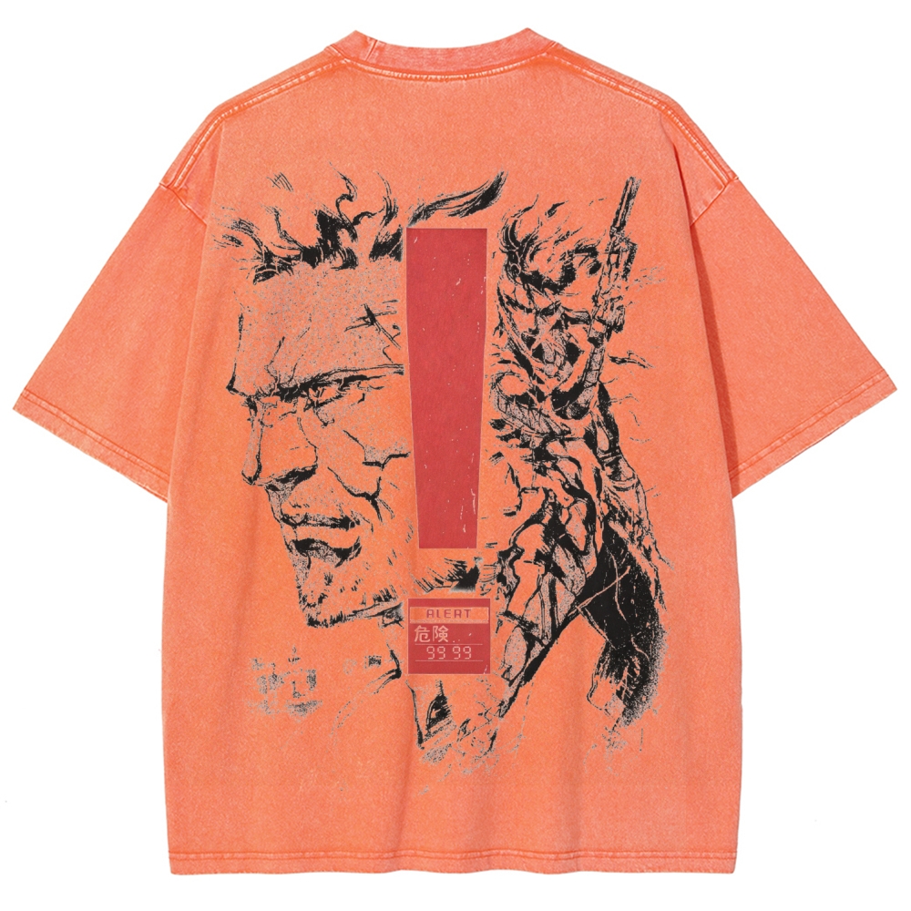 Metal Gear Solid Unisex Fit Washed T-Shirt 2602000886