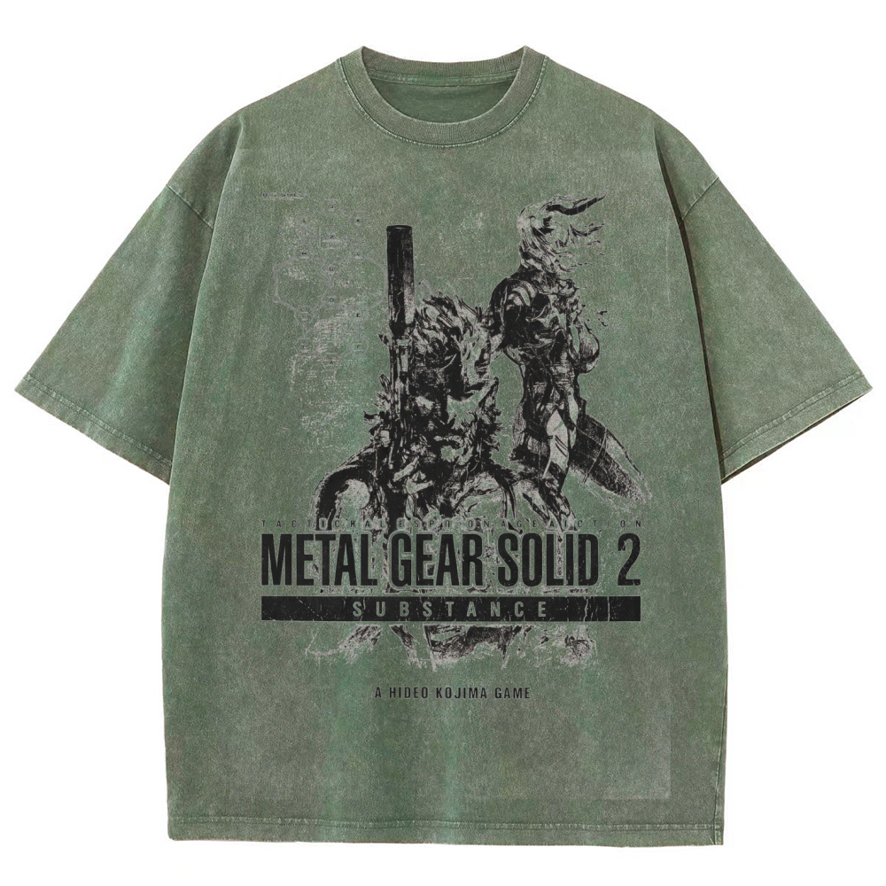 Metal Gear Solid Unisex Fit Washed T-Shirt 2602000886