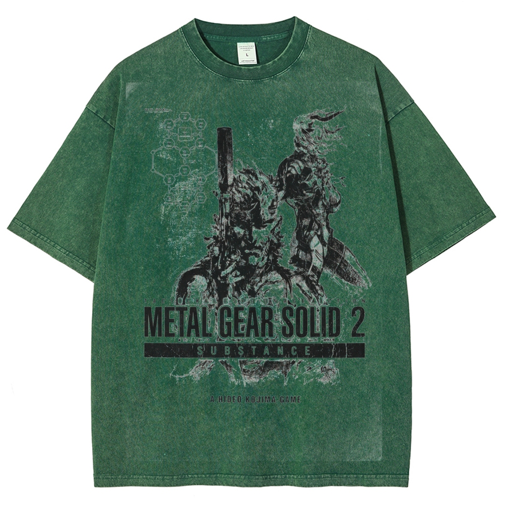 Metal Gear Solid Unisex Fit Washed T-Shirt 2602000886