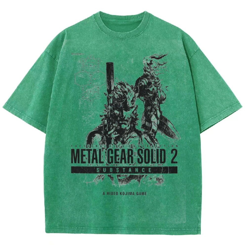 Metal Gear Solid Unisex Fit Washed T-Shirt 2602000886