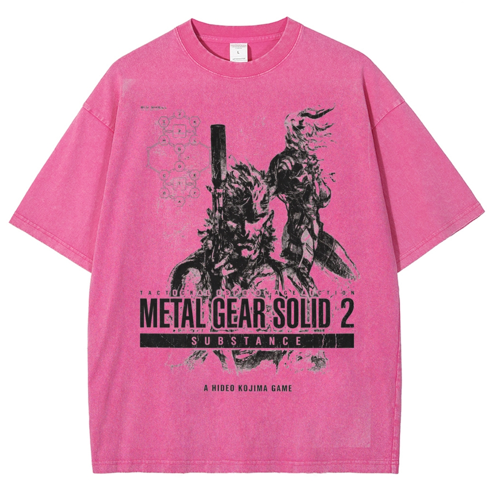 Metal Gear Solid Unisex Fit Washed T-Shirt 2602000886