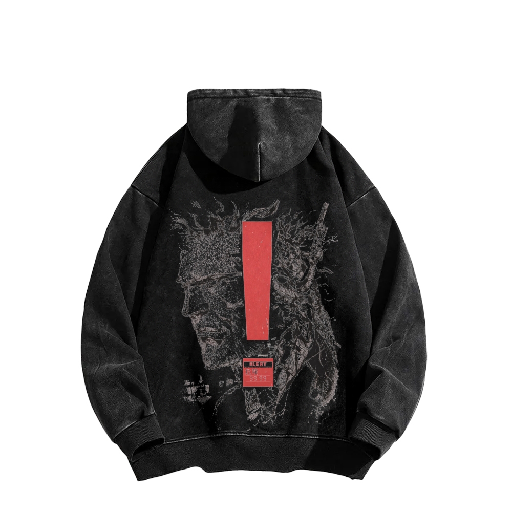 Metal Gear Solid Unisex Washed Hoodie 2602000944