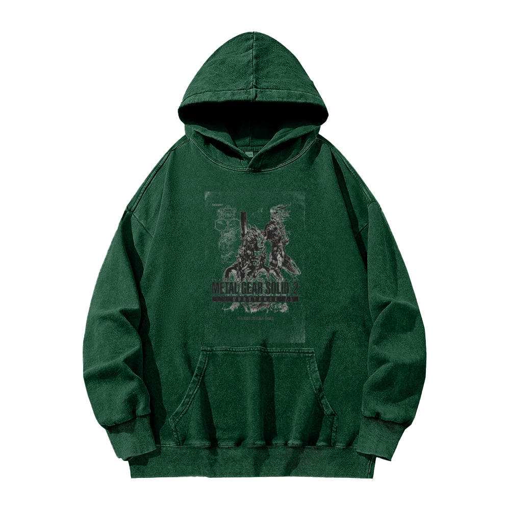 Metal Gear Solid Unisex Washed Hoodie 2602000944