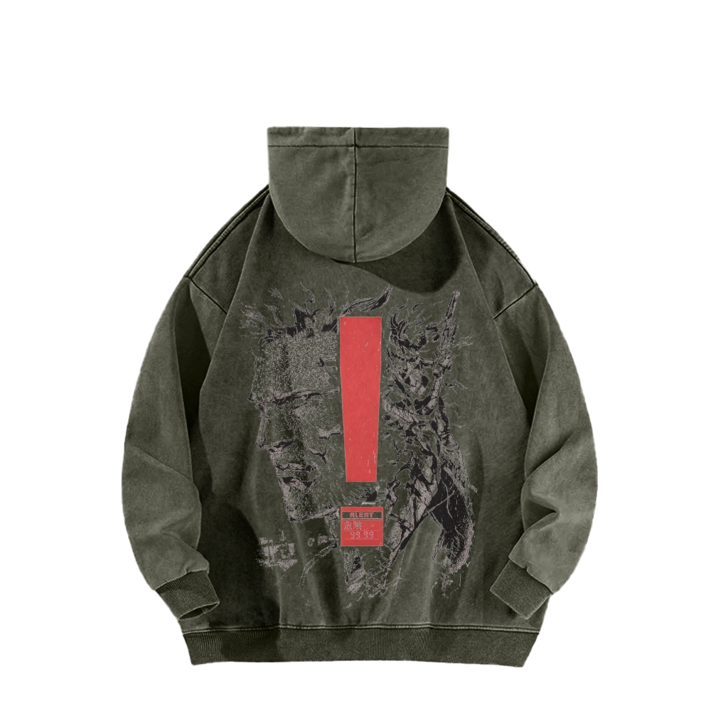 Metal Gear Solid Unisex Washed Hoodie 2602000944