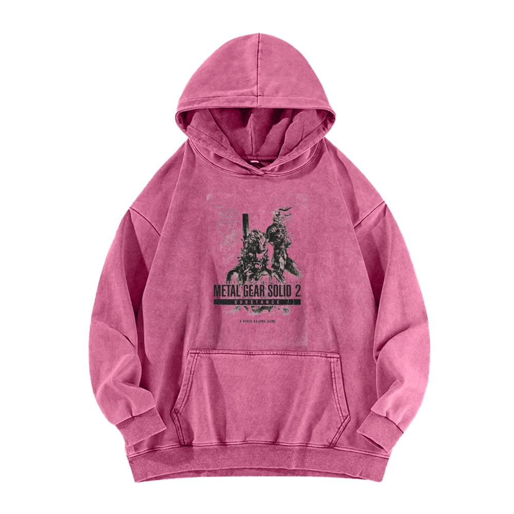 Metal Gear Solid Unisex Washed Hoodie 2602000944