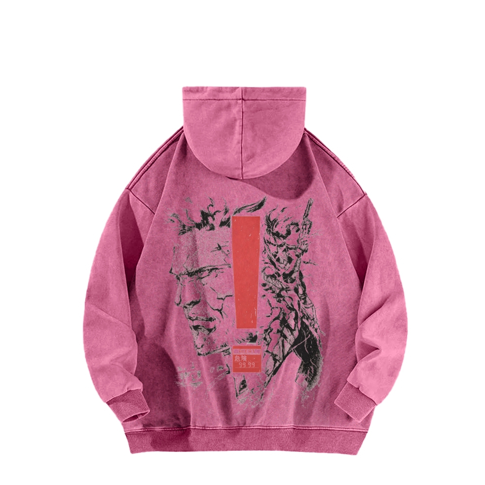 Metal Gear Solid Unisex Washed Hoodie 2602000944
