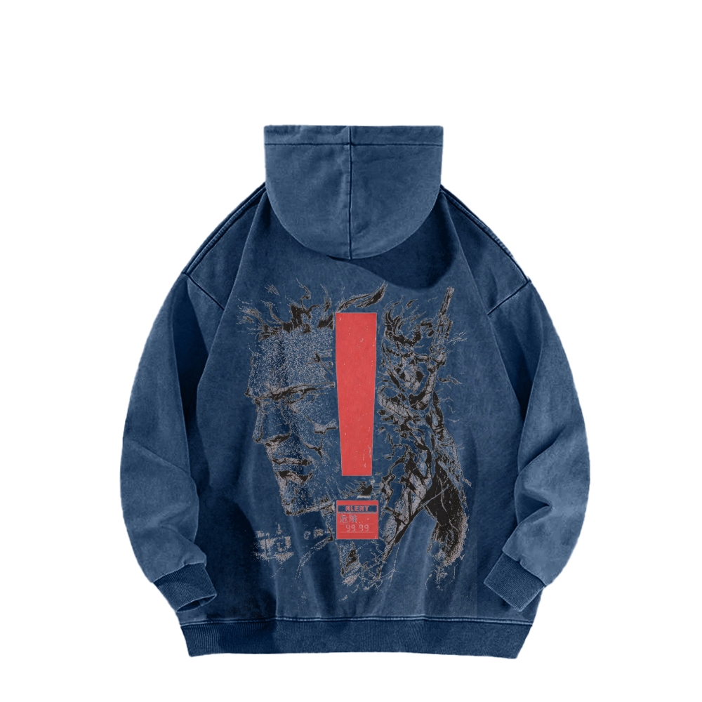 Metal Gear Solid Unisex Washed Hoodie 2602000944