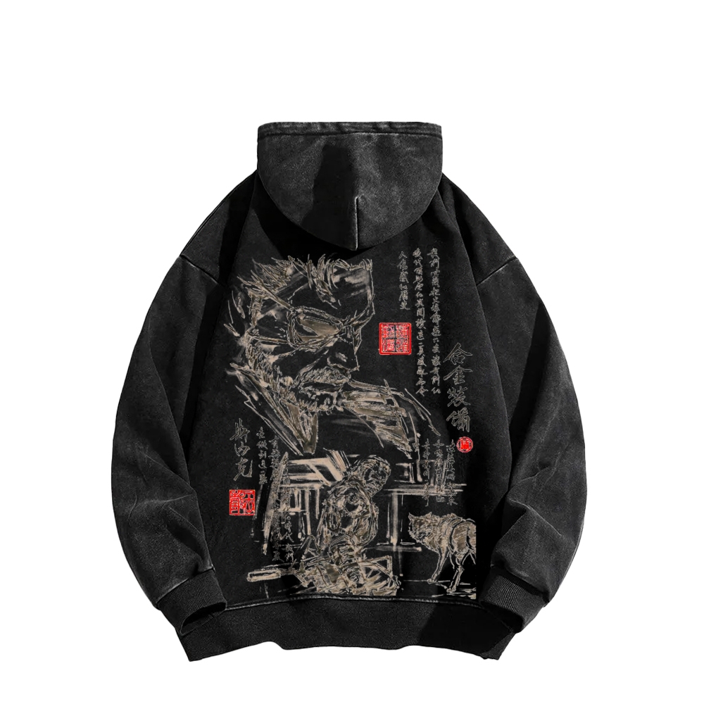 Metal Gear Solid Unisex Washed Hoodie 2602000963