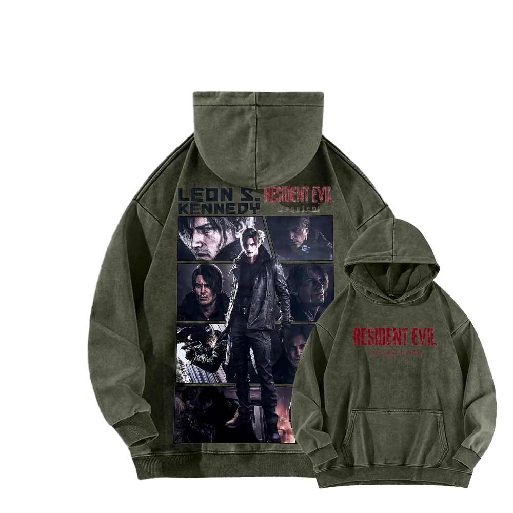 Resident Evil Unisex Washed Hoodie 2602001087