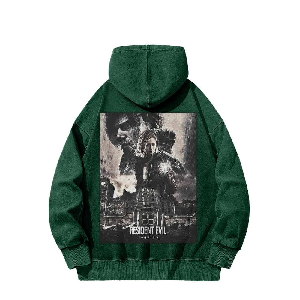 Casual Washed Hoodie 2602001144