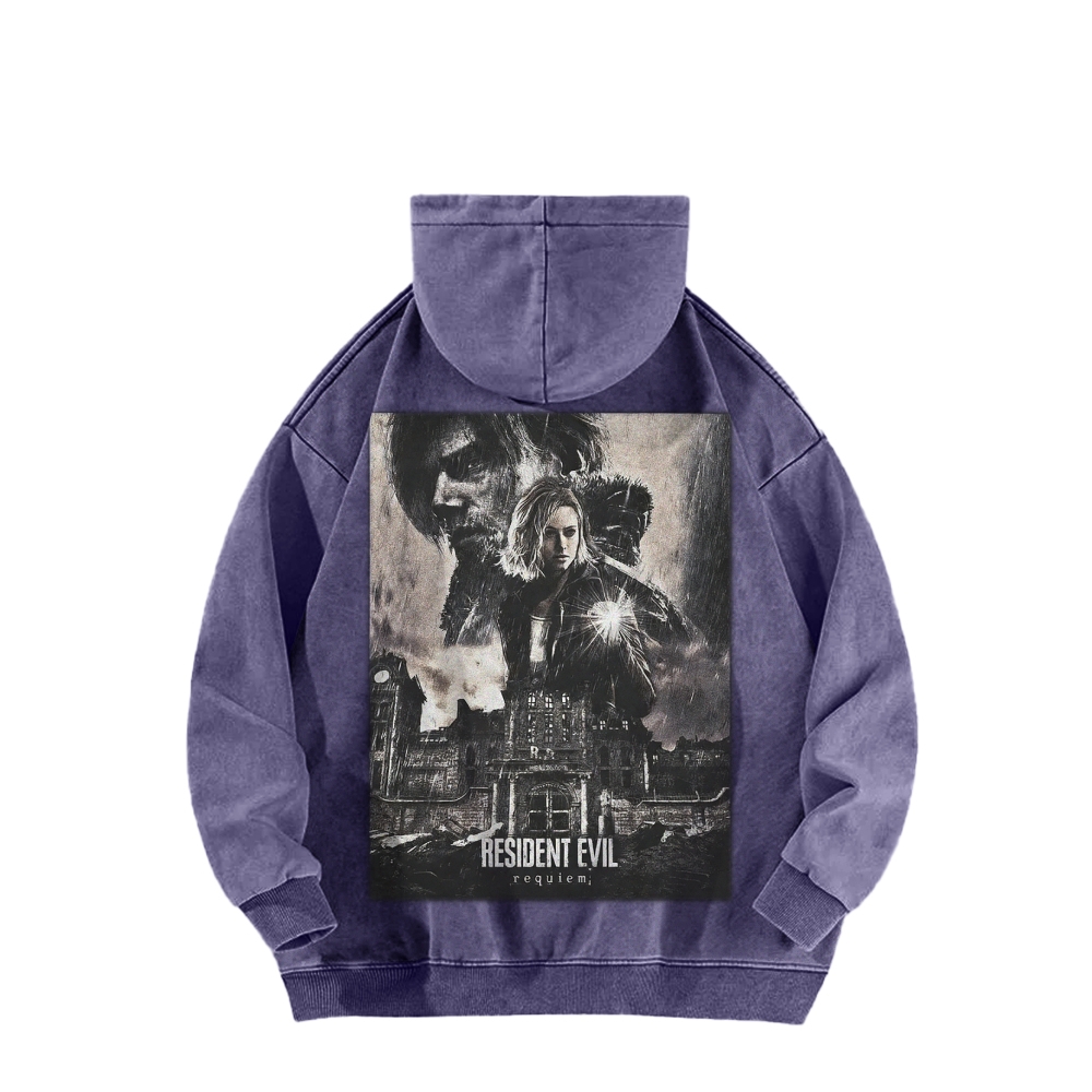 Casual Washed Hoodie 2602001144
