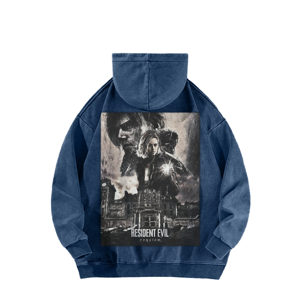 Casual Washed Hoodie 2602001144