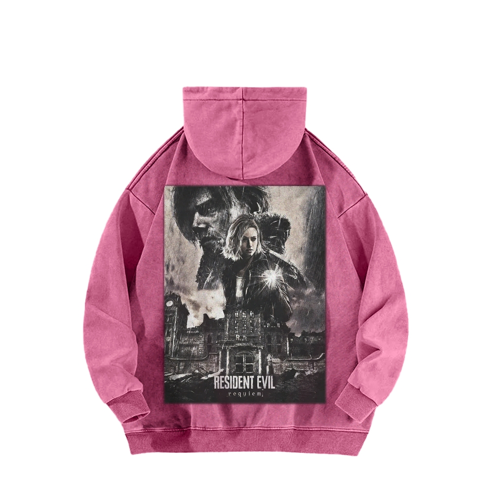 Casual Washed Hoodie 2602001144