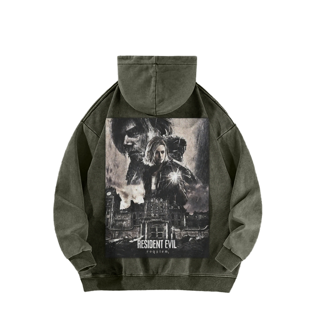Casual Washed Hoodie 2602001144