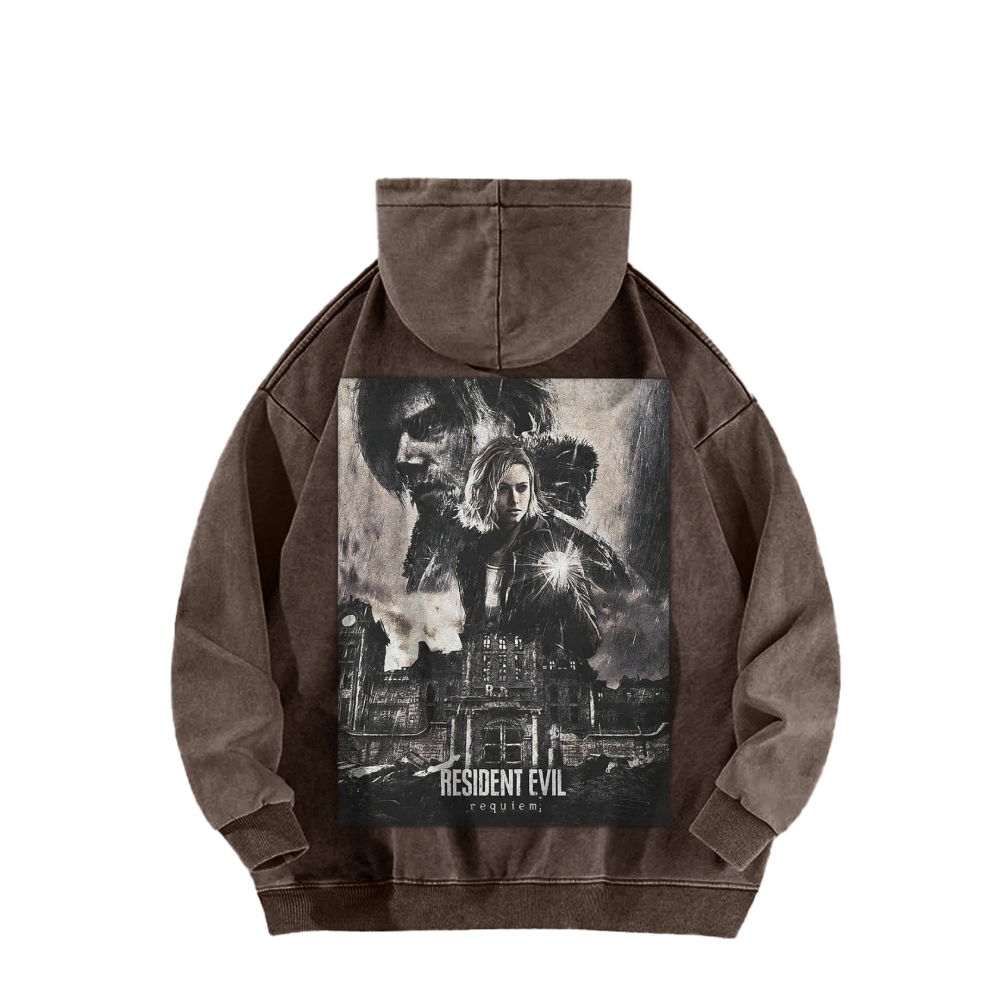 Casual Washed Hoodie 2602001144