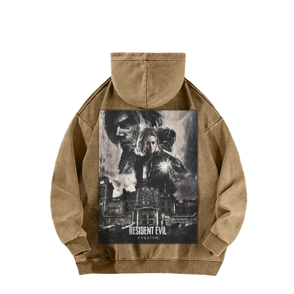 Casual Washed Hoodie 2602001144