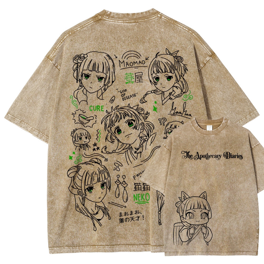 The Apothecary Diaries Unisex Fit Washed T-Shirt 2602001272