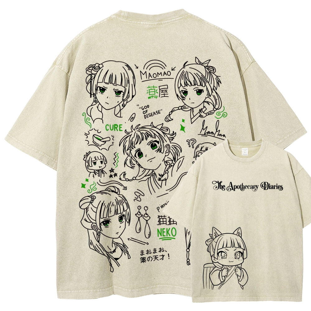 The Apothecary Diaries Unisex Fit Washed T-Shirt 2602001272